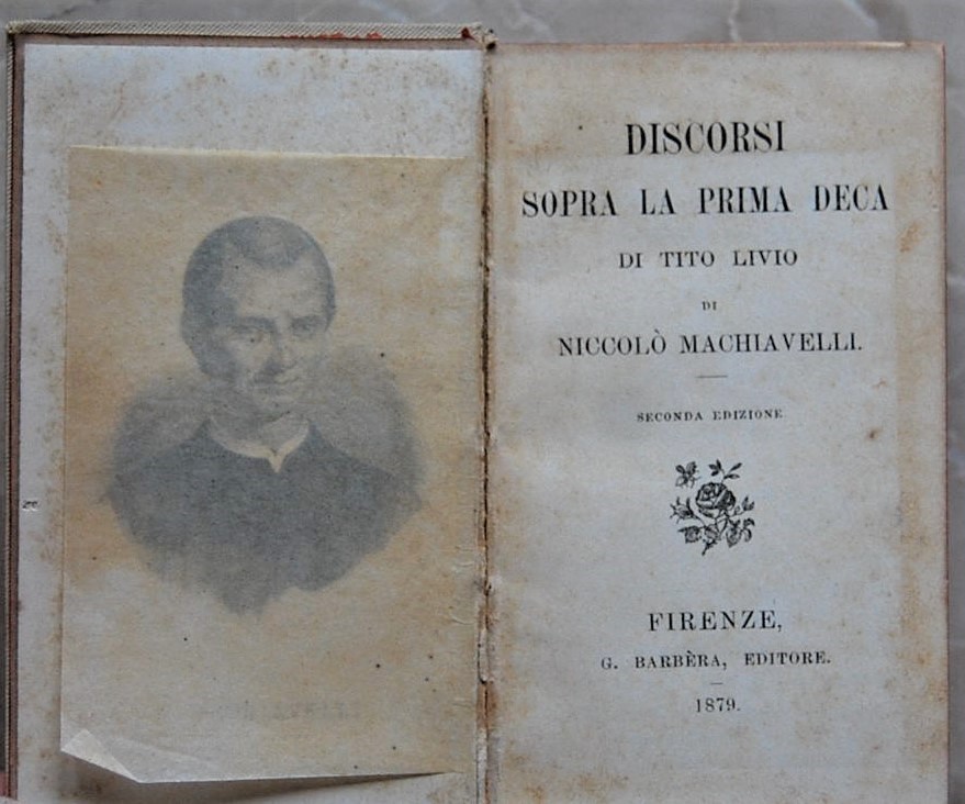 Machiavelli Niccolo' DISCORSI SOPRA LA PRIMA DECA ... - Copertina