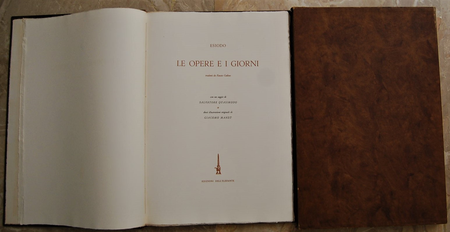  LE OPERE E I GIORNI. - Copertina