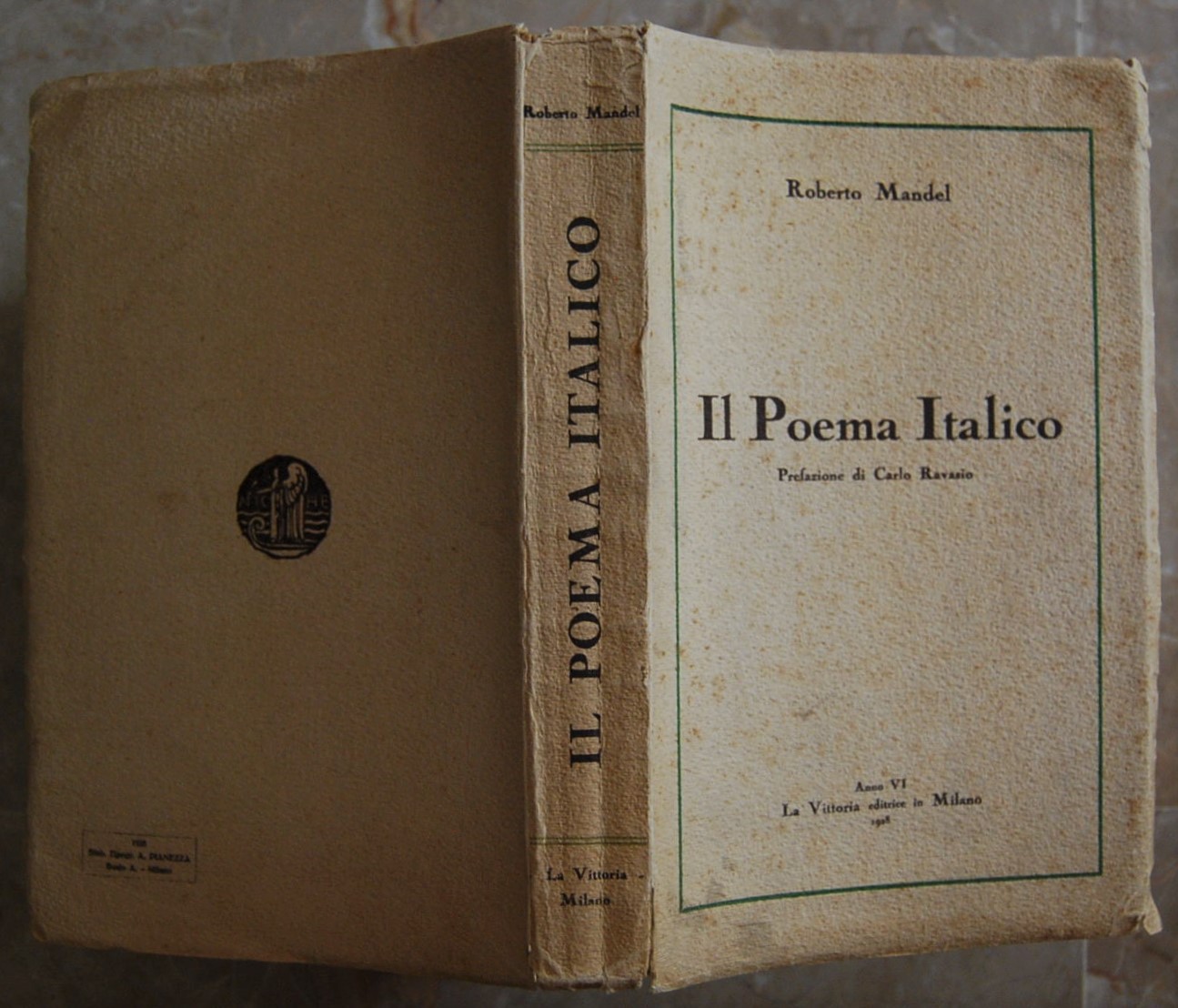 Mandel Roberto IL POEMA ITALICO. - Copertina
