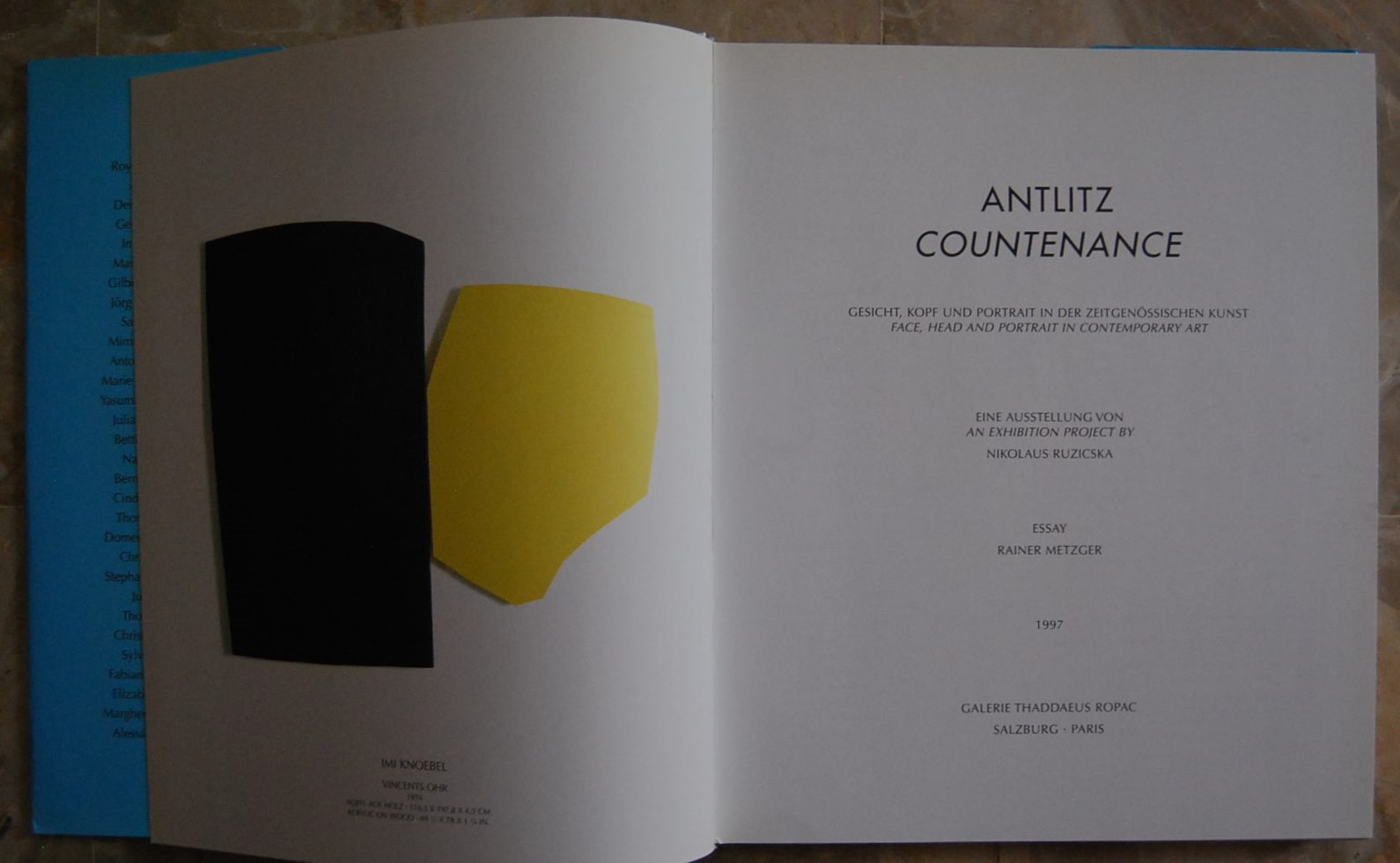  ANTLITZ. COUNTENANCE. FACE, HEAD AND PORTRAIT IN ... - Copertina
