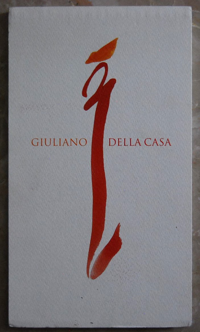  GIULIANO DELLA CASA. - Copertina