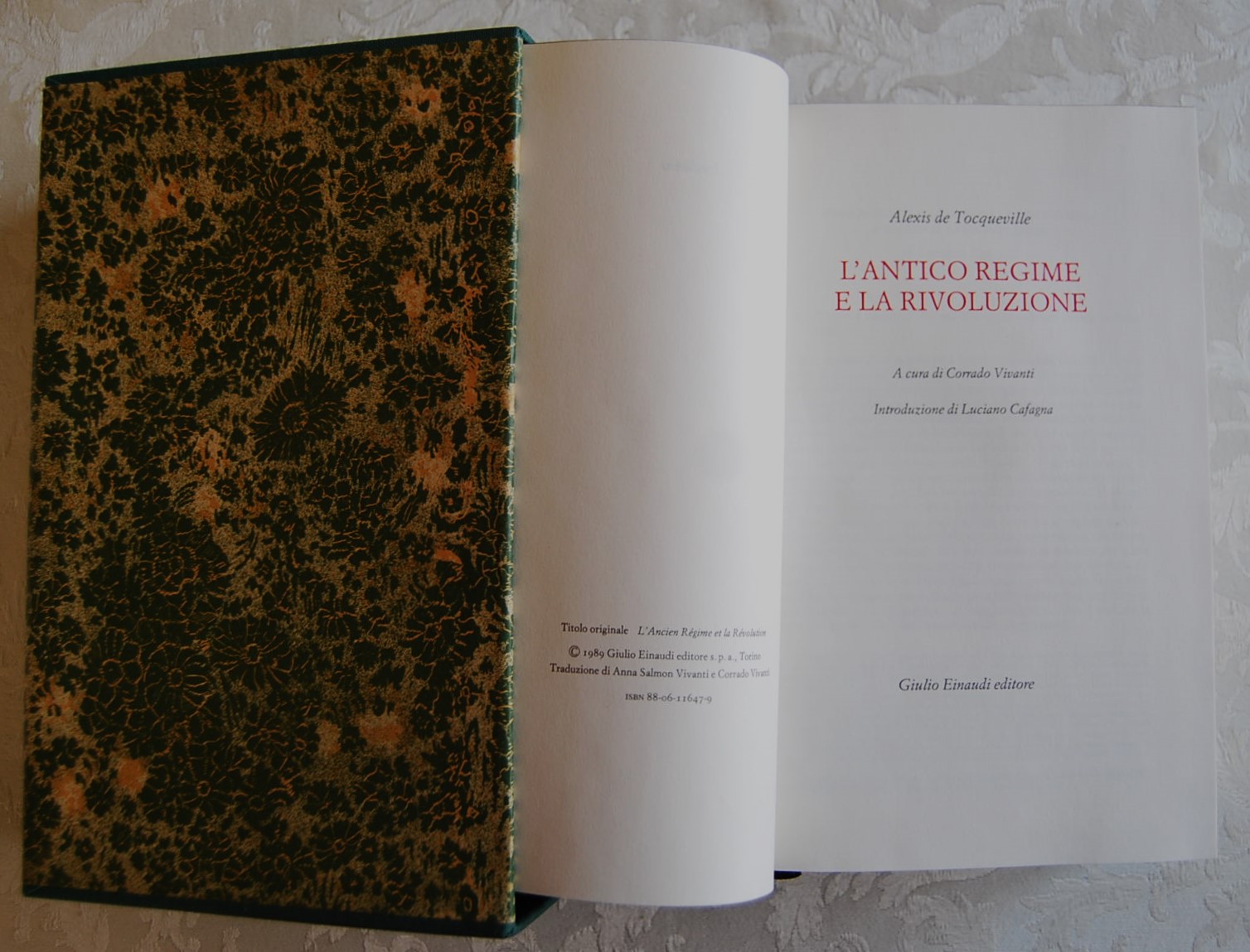 De Tocqueville Alexis L'ANTICO REGIME E LA ... - Copertina