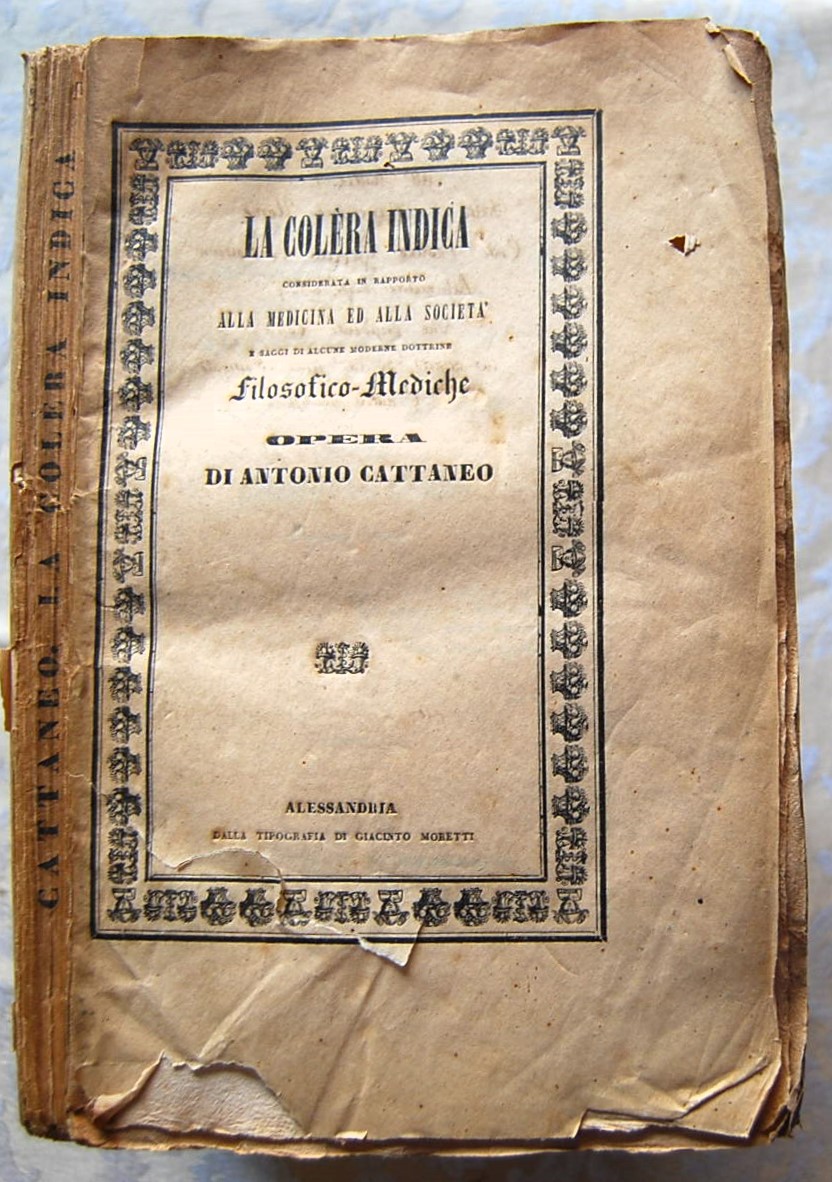 Cattaneo Antonio LA COLERA INDICA. CONSIDERATA IN ... - Copertina