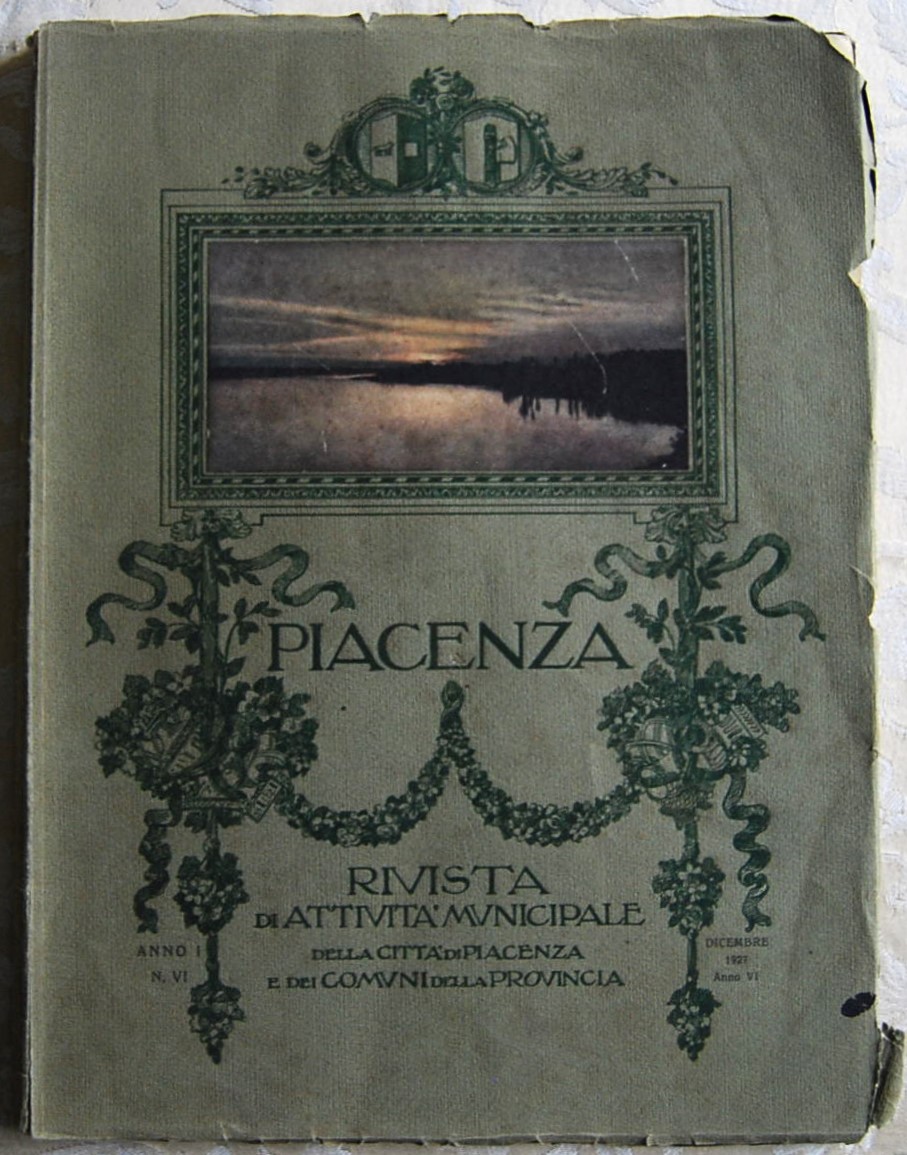  PIACENZA. RIVISTA DI ATTIVITA' MUNICIPALE. ANNO 1... - Copertina