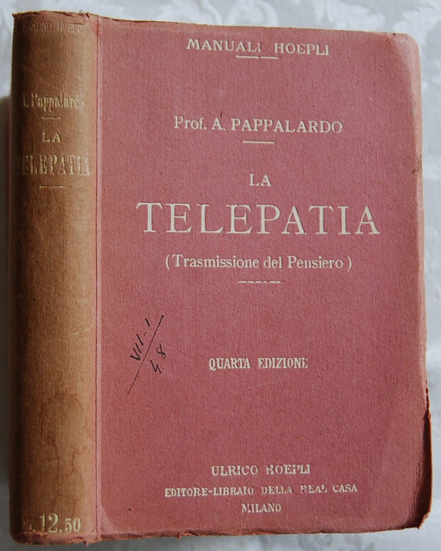 Pappalardo A. LA TELEPATIA. (TRASMISSIONE DEL ... - Copertina