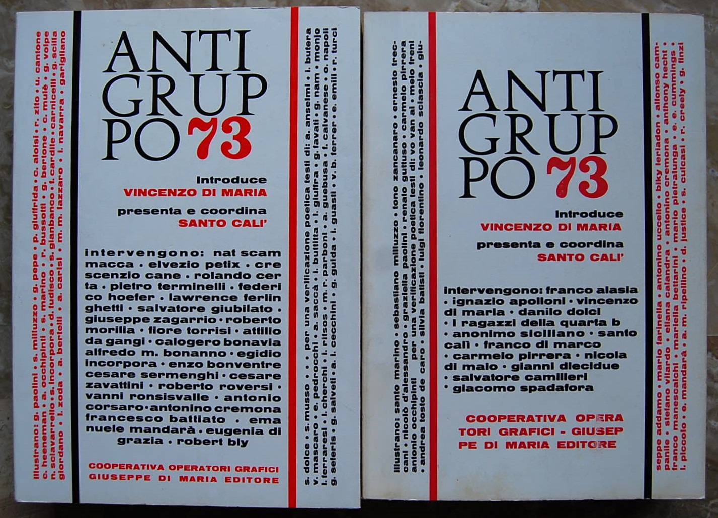 Di Maria V. Cali' S. ANTIGRUPPO 73. - Copertina