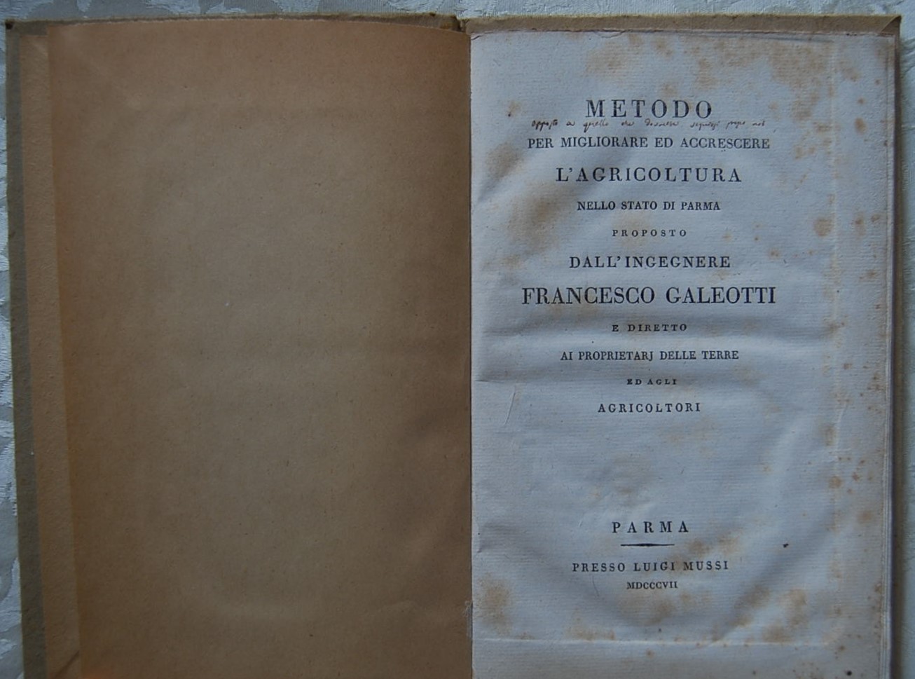 Galeotti Francesco METODO PER MIGLIORARE ED ... - Copertina