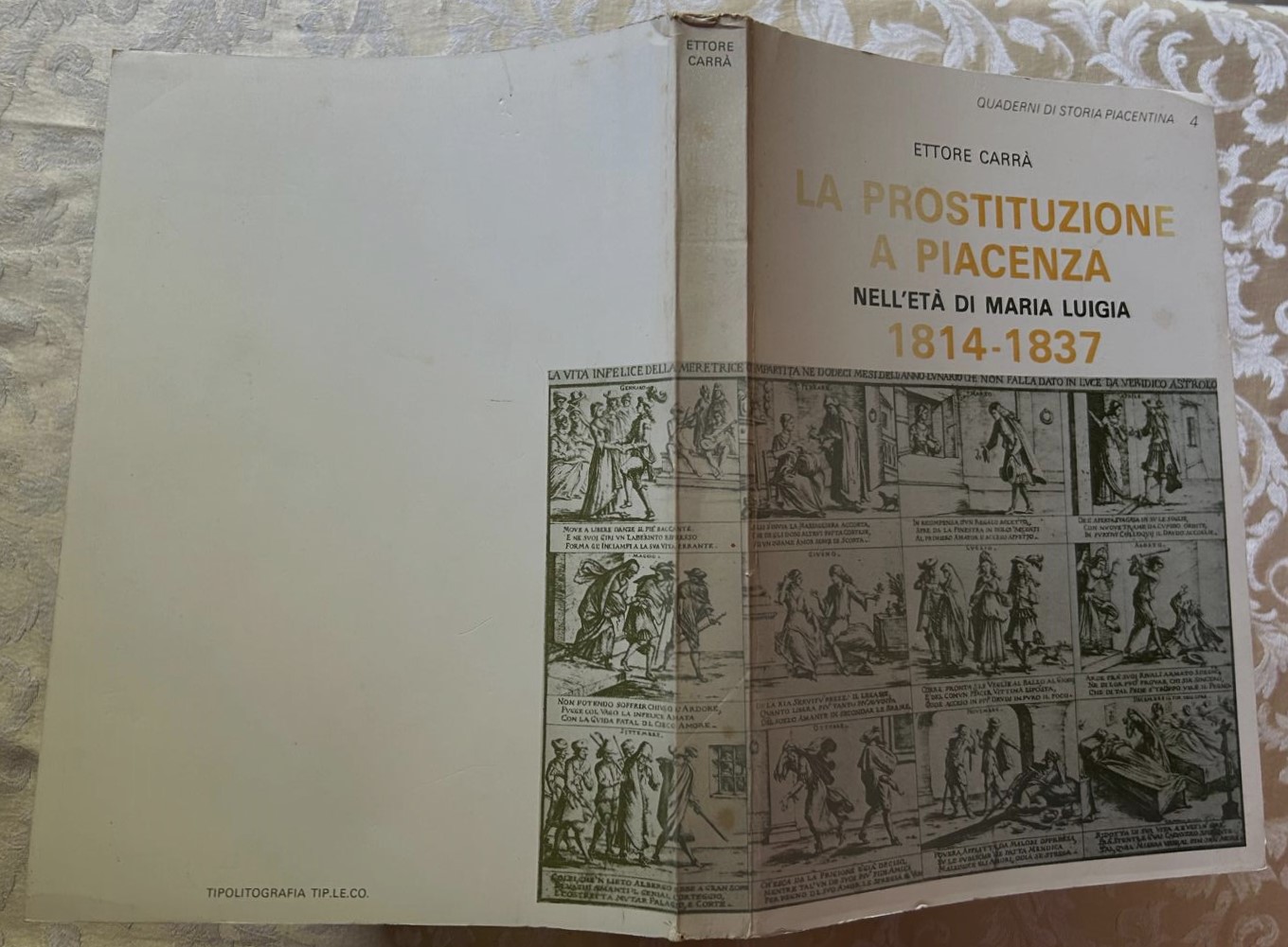 Carra' Ettore LA PROSTITUZIONE A PIACENZA NELL'ETA... - Copertina
