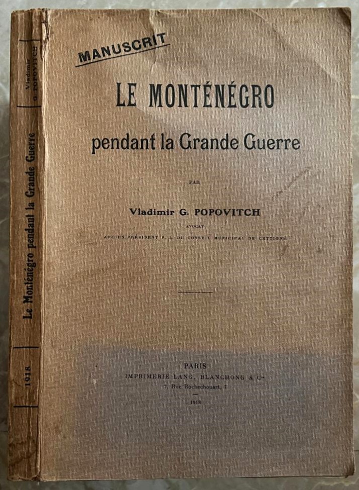 Popovitch V. LE MONTENEGRO PENDANT LA GRANDE ... - Copertina