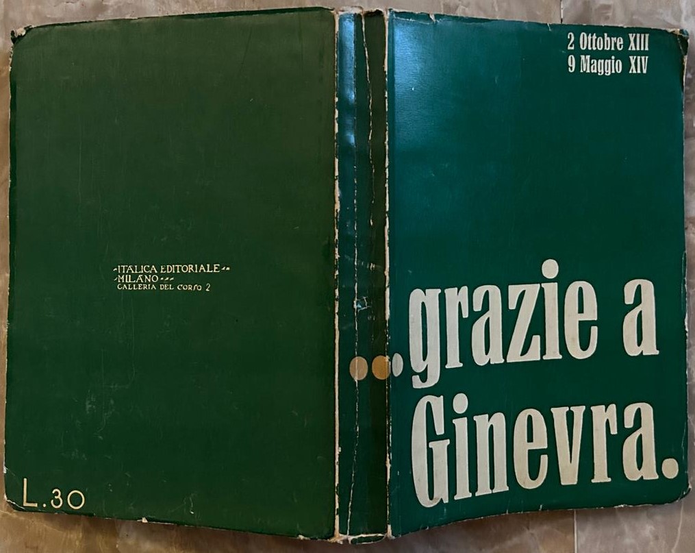 Mattioli G. Peroli G. GRAZIE A GINEVRA. - Copertina