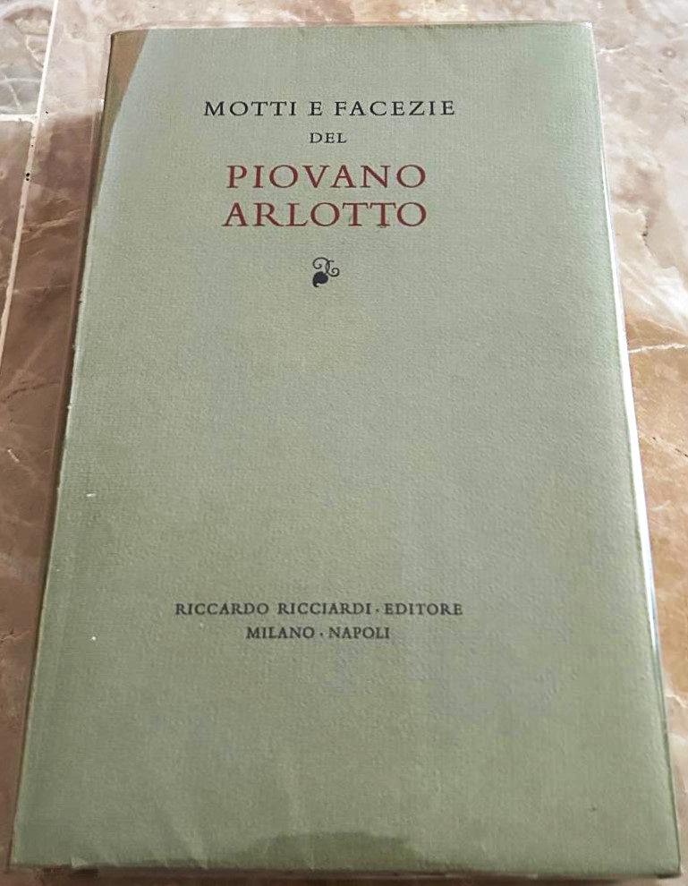 MOTTI E FACEZIE DEL PIOVANO ARLOTTO - Copertina
