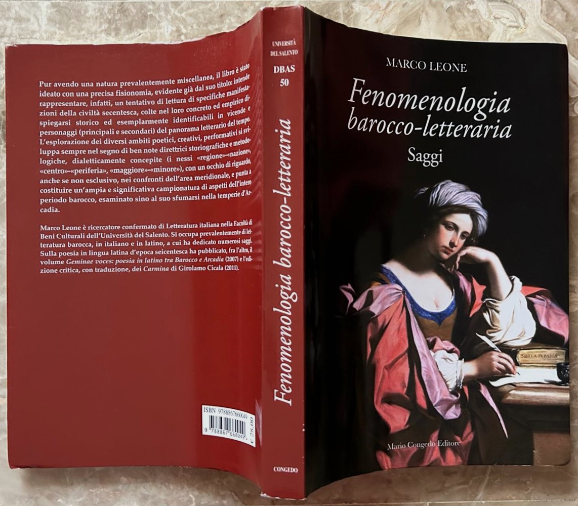 Leone Marco FENOMENOLOGIA BAROCCO LETTERARIA. ... - Copertina