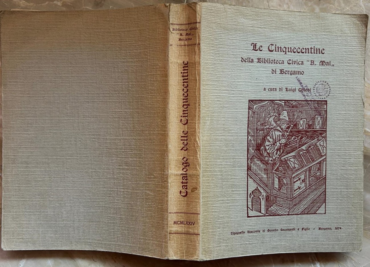 Chiodi Luigi LE CINQUECENTINE DELLA BIBLIOTECA ... - Copertina
