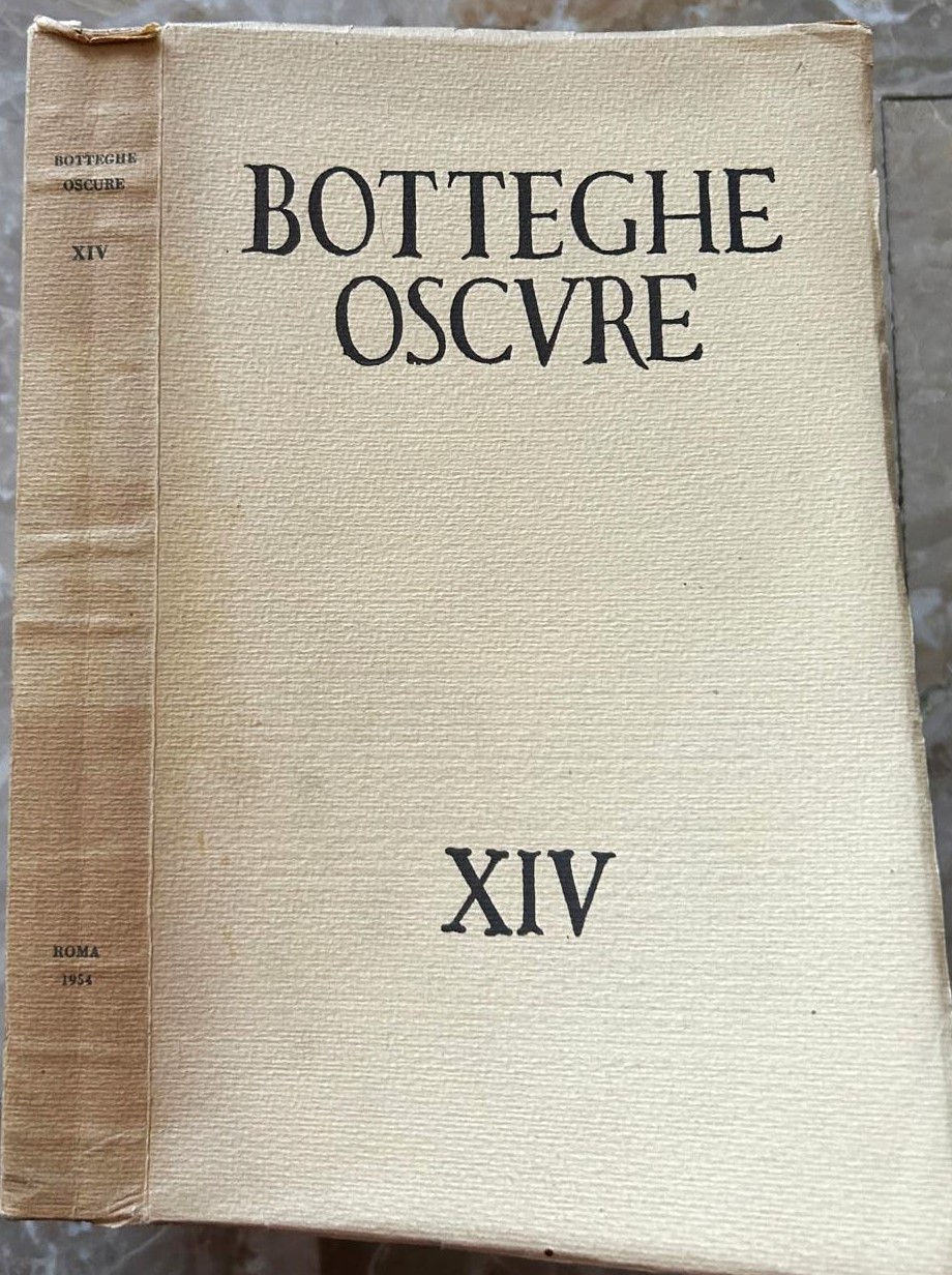  BOTTEGHE OSCURE QUADERNO XIV - Copertina