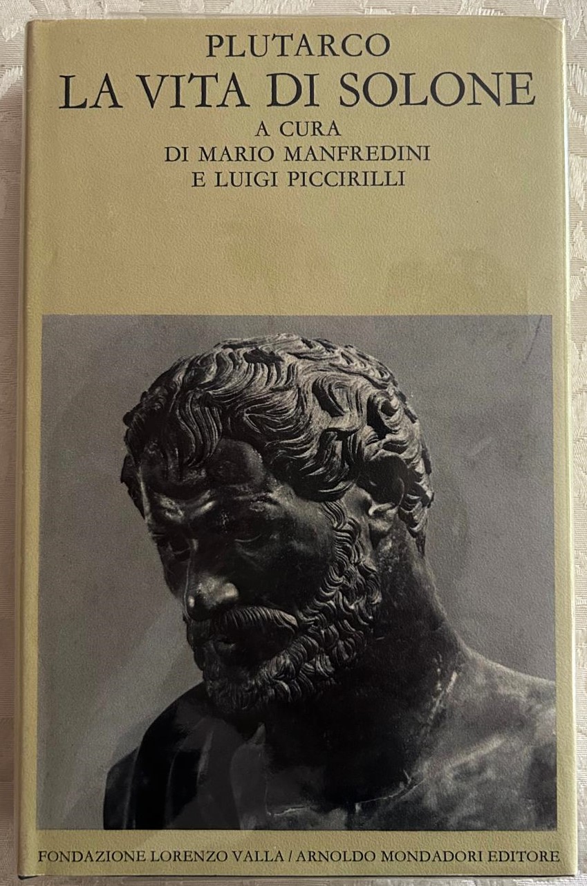 Platone LA VITA DI SOLONE. - Copertina