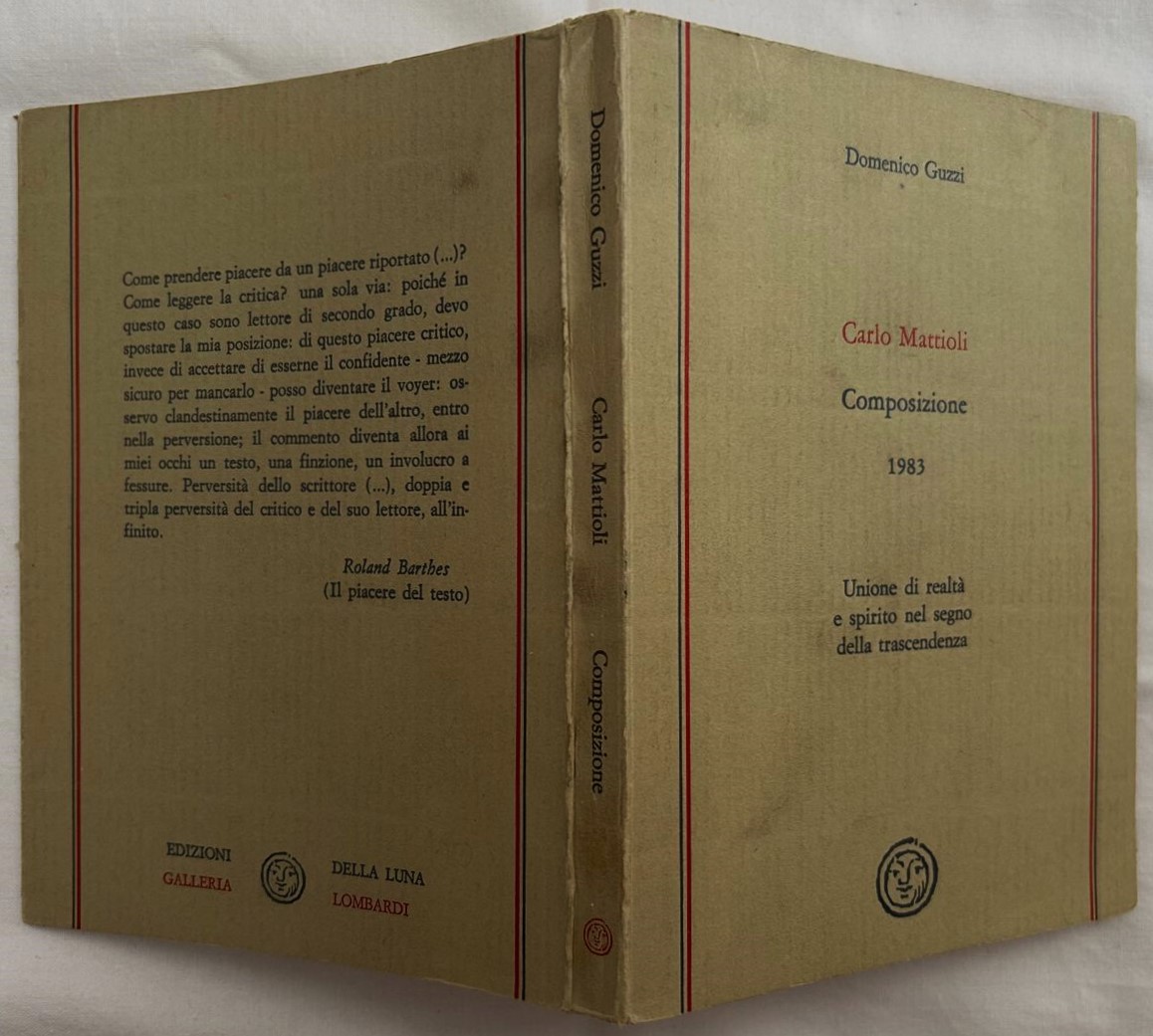 Guzzi D. CARLO MATTIOLI. COMPOSIZIONE. 1983. - Copertina