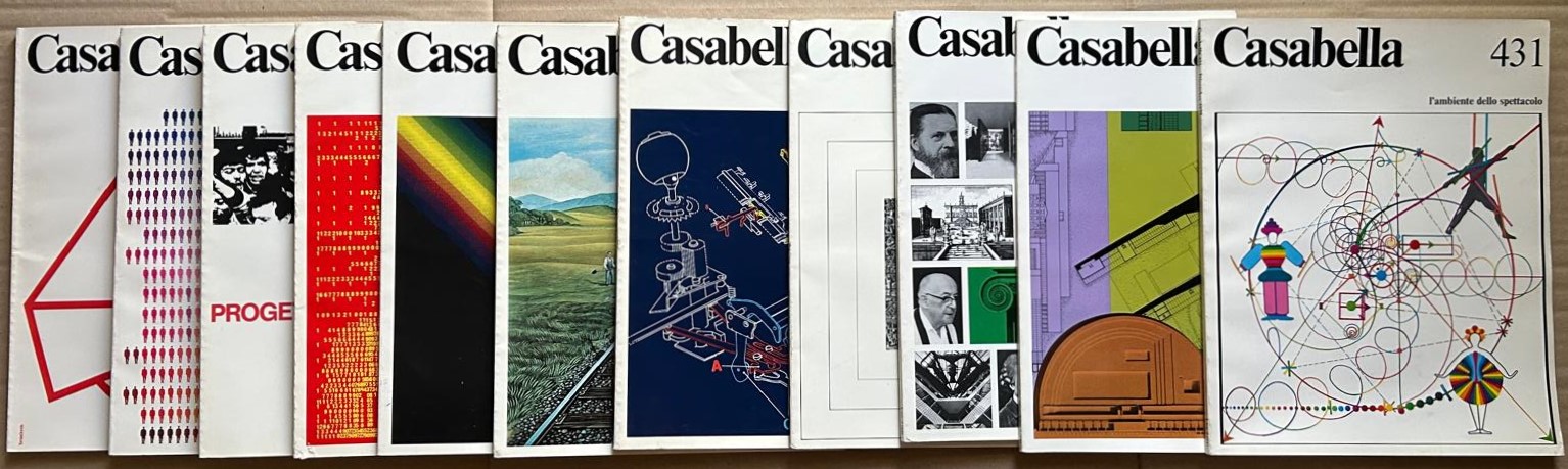  CASABELLA. ANNATA COMPLETA 1977. - Copertina