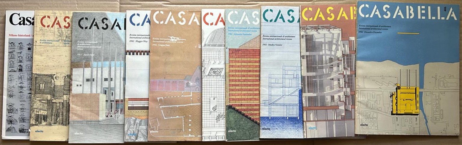  CASABELLA. ANNATA COMPLETA 1982. - Copertina