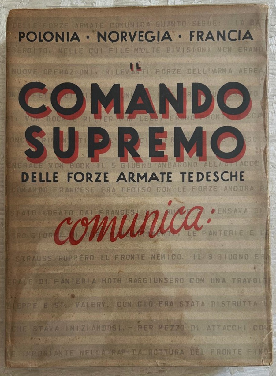 Gatteschi C. I COMUNICATI DEL COMANDO SUPREMO ... - Copertina