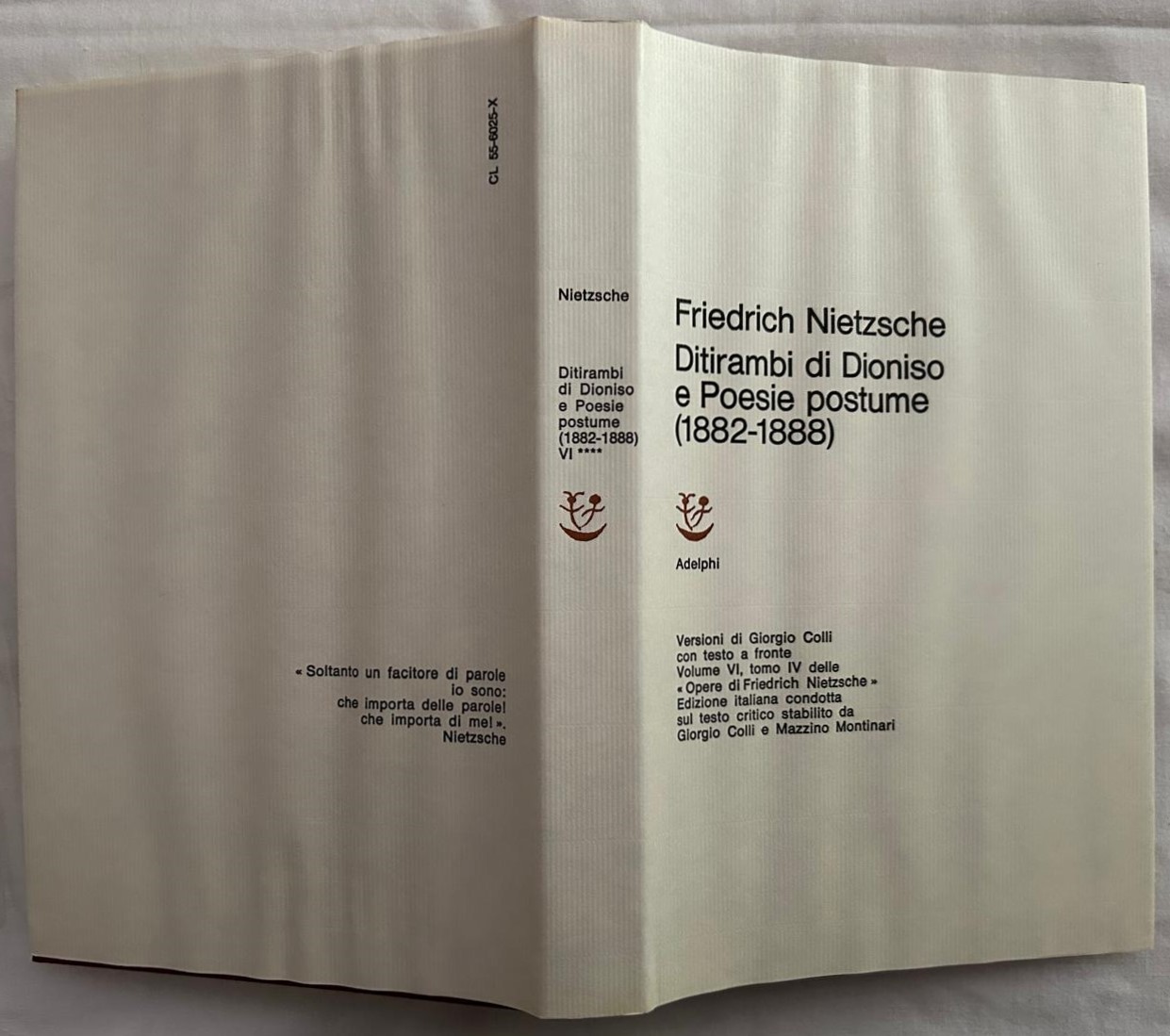 Nietzsche F. DITIRAMBI DI DIONISO E POESIE POSTUME... - Copertina