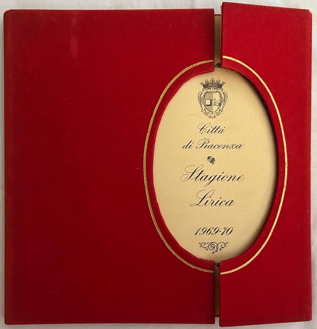  CITTA' DI PIACENZA. STAGIONE LIRICA 1969 / 70. - Copertina