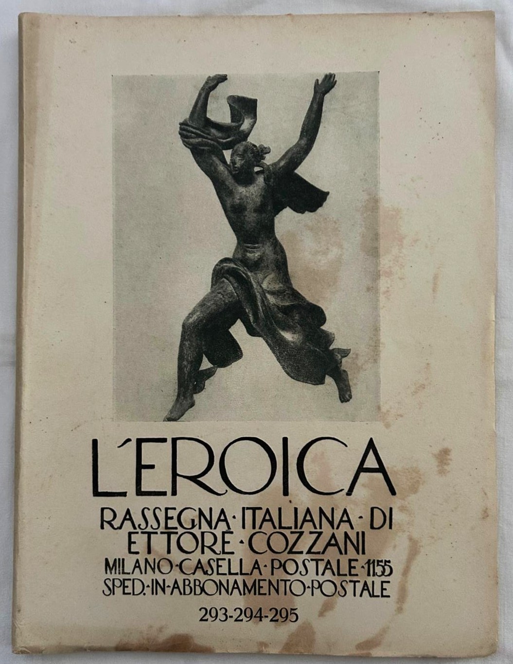Cozzani Ettore L'EROICA. NUMERO 293 / 294 / 295. - Copertina