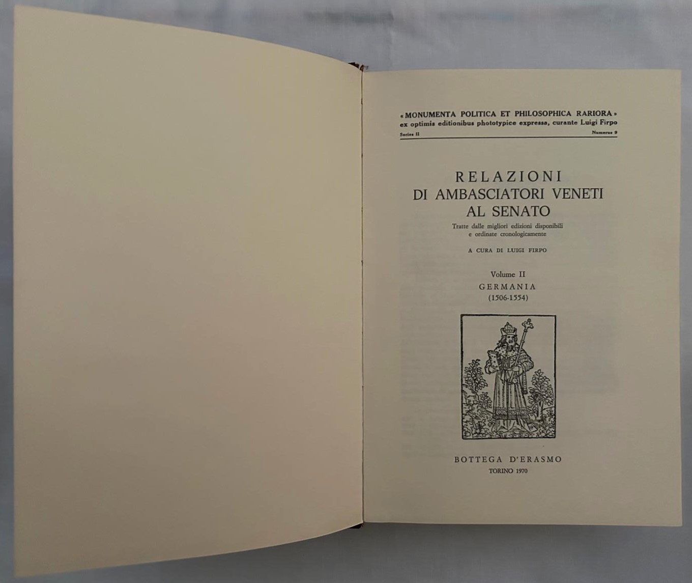 Firpo L. (A cura di) RELAZIONI DI AMBASCIATORI ... - Copertina