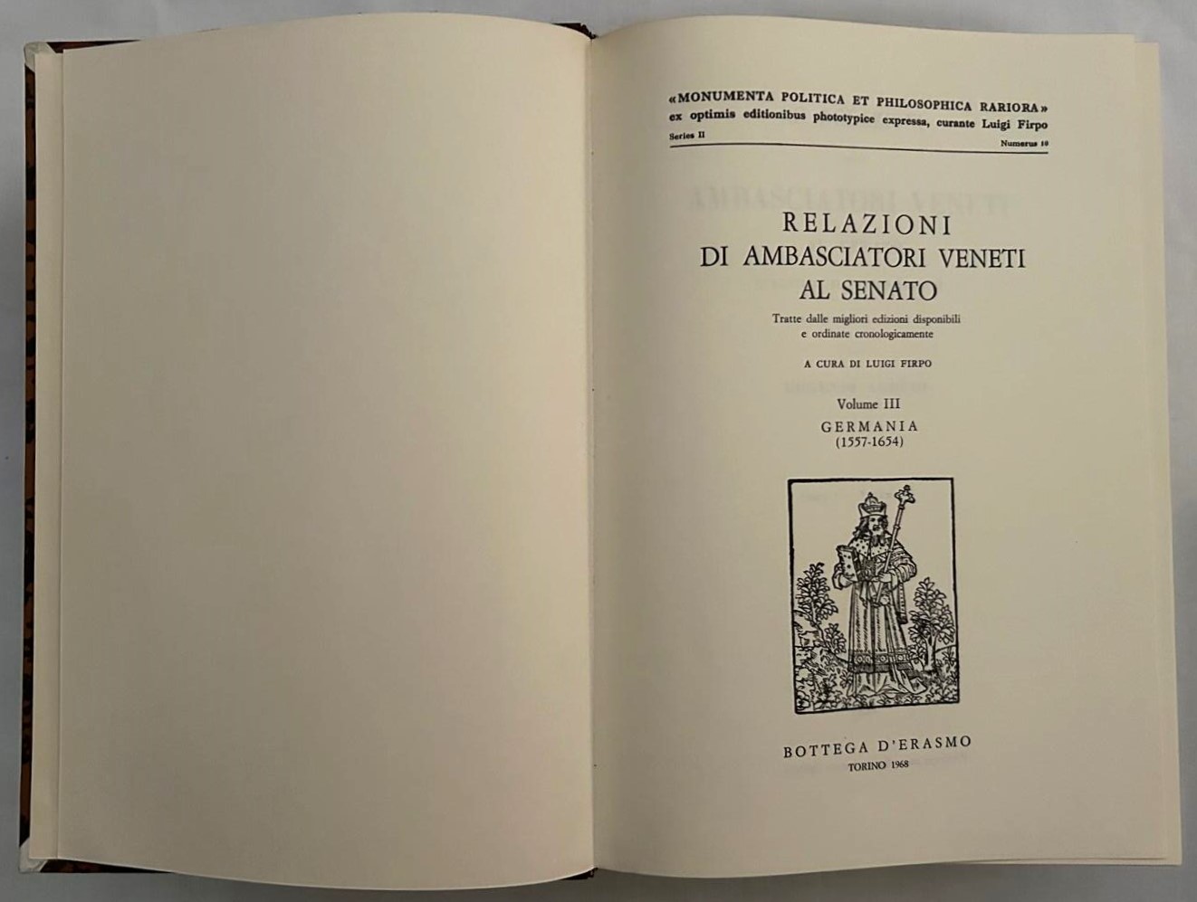 Firpo L. (A cura di) RELAZIONI DI AMBASCIATORI ... - Copertina