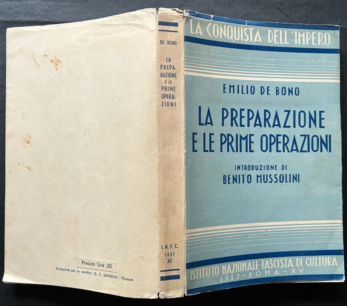 De Bono Emilio LA PREPARAZIONE E LE PRIME ... - Copertina