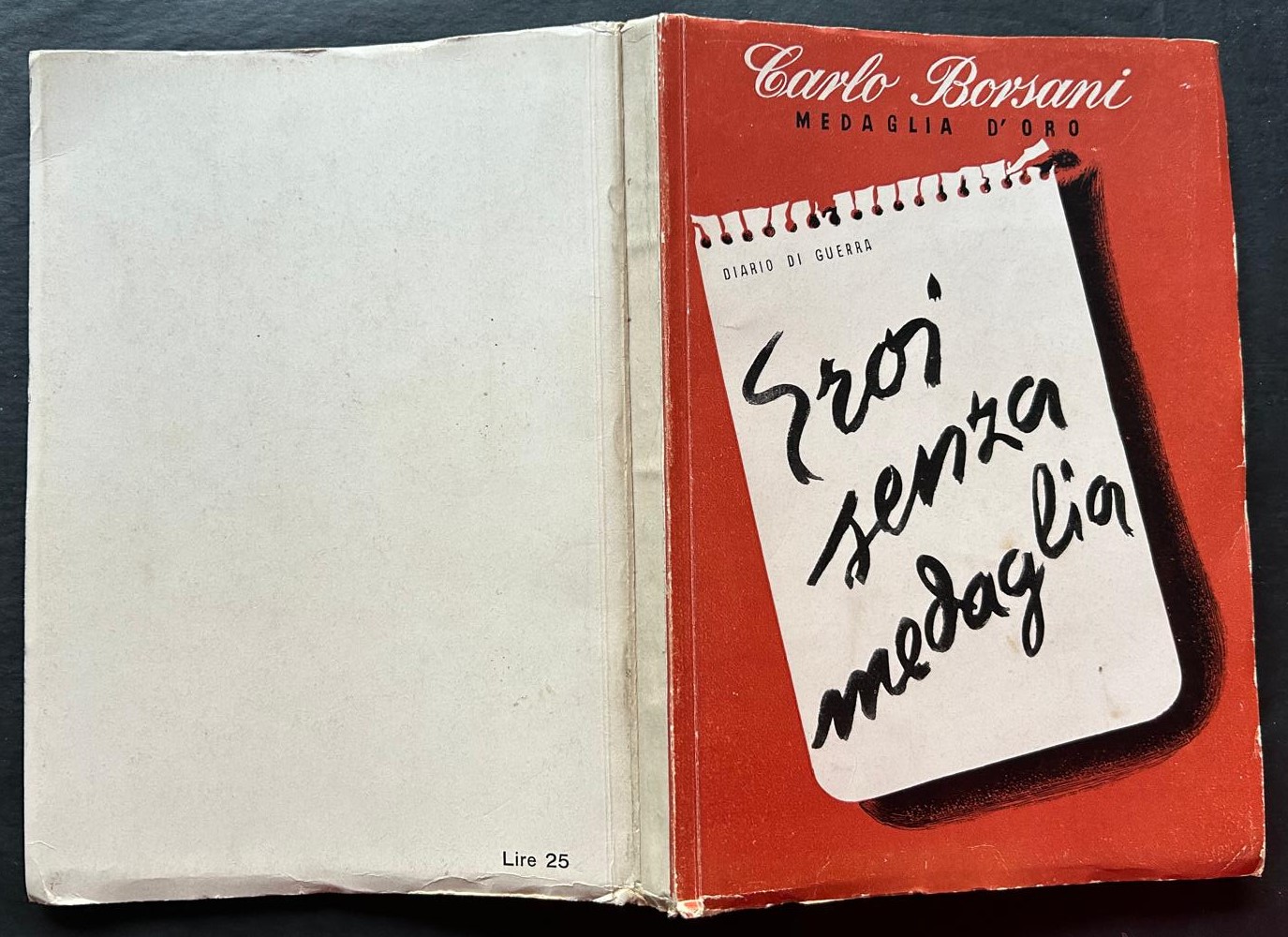 Borsani Carlo EROI SENZA MEDAGLIA. - Copertina