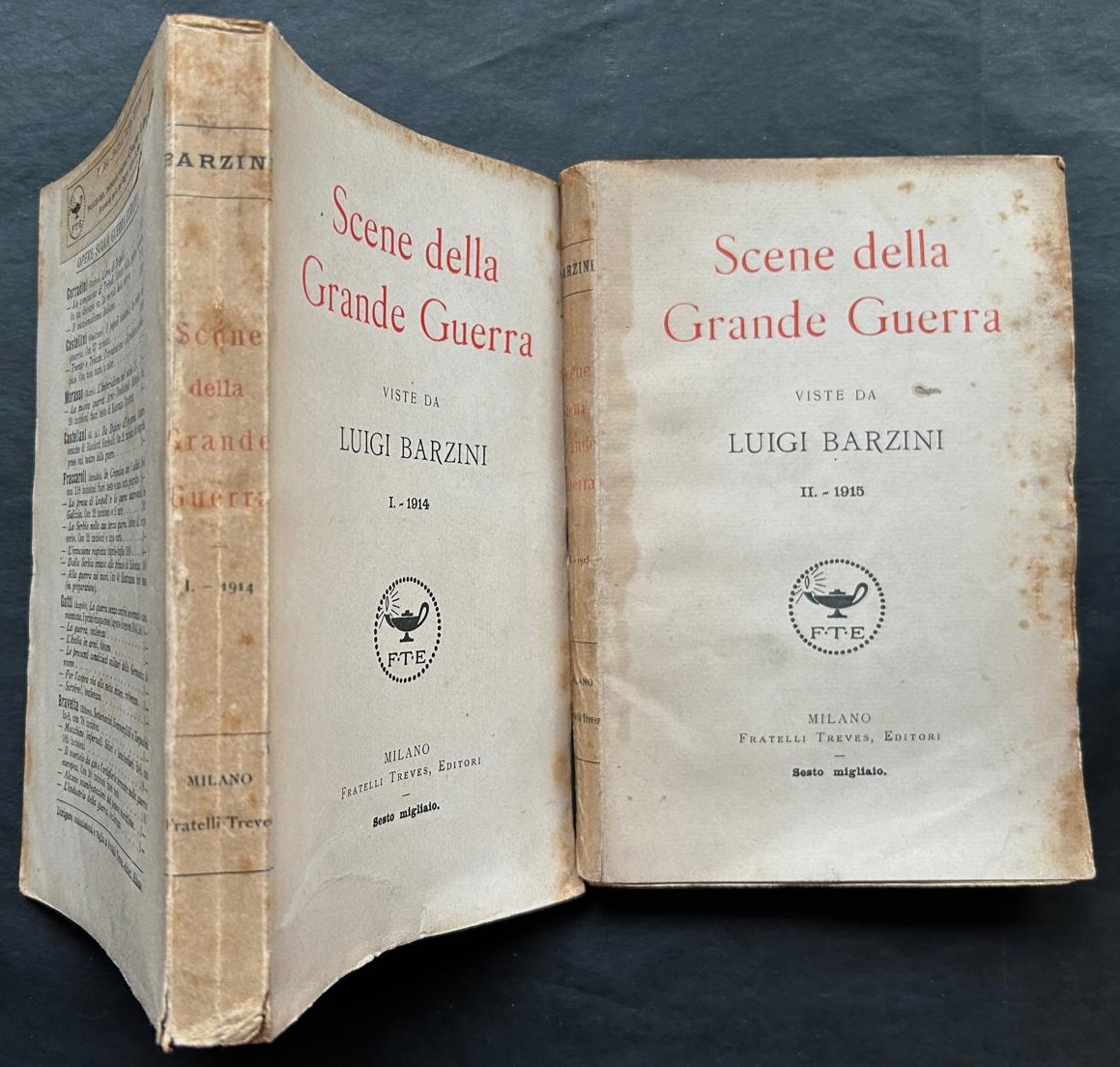 Barzini Luigi SCENE DELLA GRANDE GUERRA. - Copertina