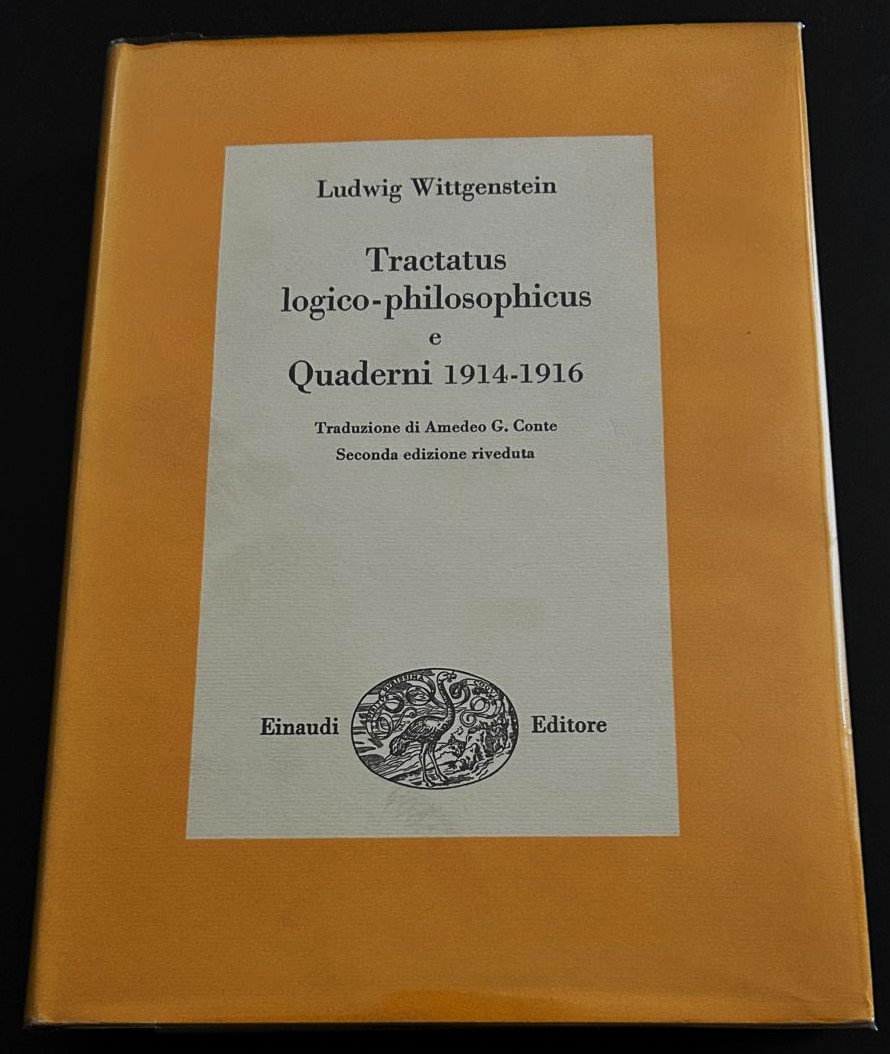 Wittgenstein Ludwig TRACTATUS LOGICO PHILOSOPHICUS... - Copertina