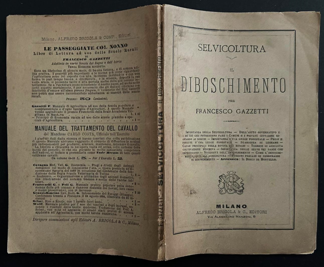 Gazzetti Francesco IL DIBOSCHIMENTO. - Copertina