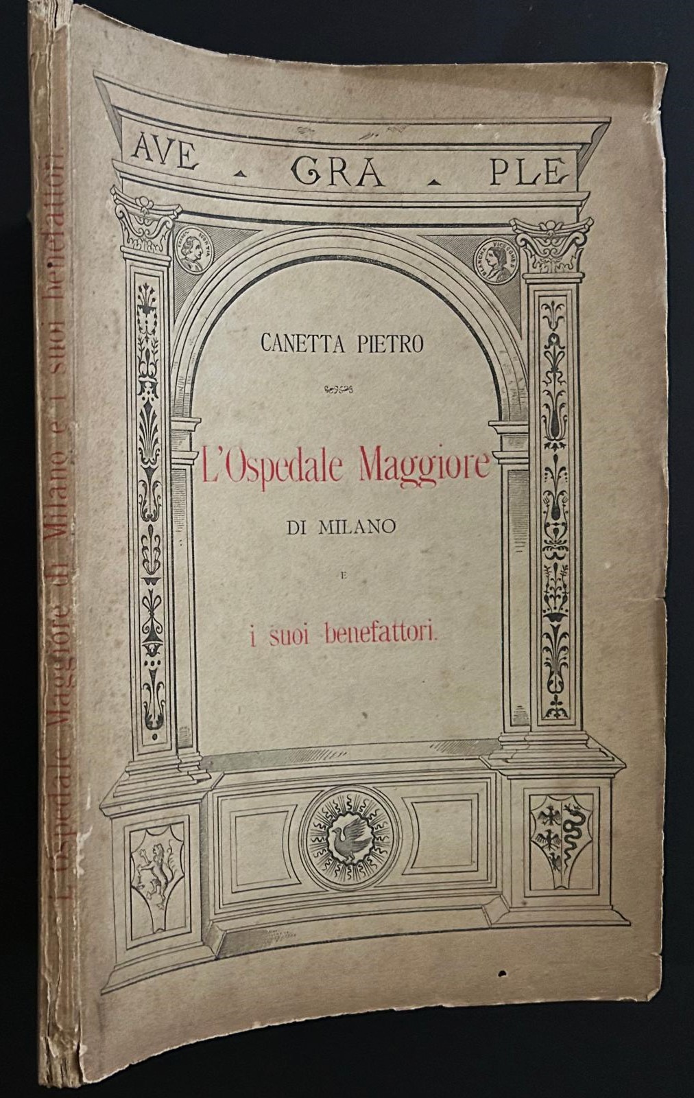 Canetta Pietro NOTIZIE BIOGRAFICHE SUI BENEFATTORI... - Copertina
