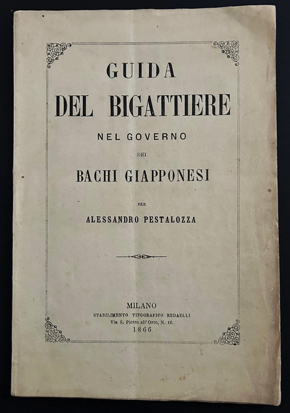 Pestalozza Alessandro GUIDA DEL BIGATTIERE NEL ... - Copertina
