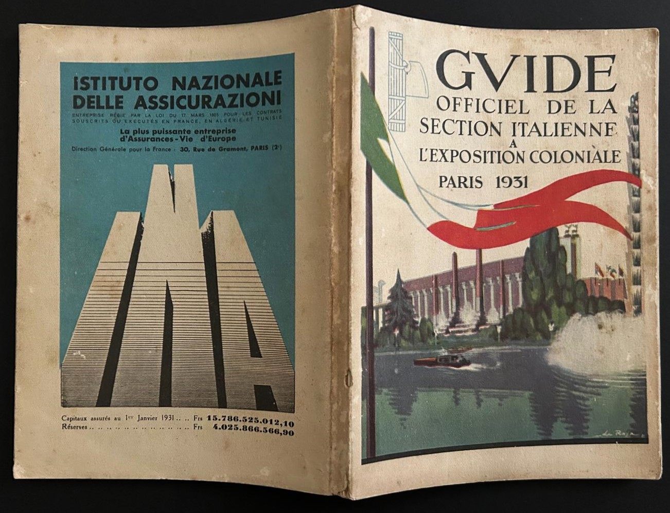  GUIDE OFFICIEL DE LA SECTION ITALIENNE A L'... - Copertina