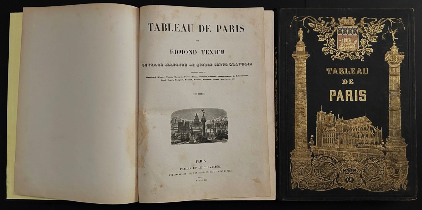 Texier Edmond TABLEAU DE PARIS. - Copertina