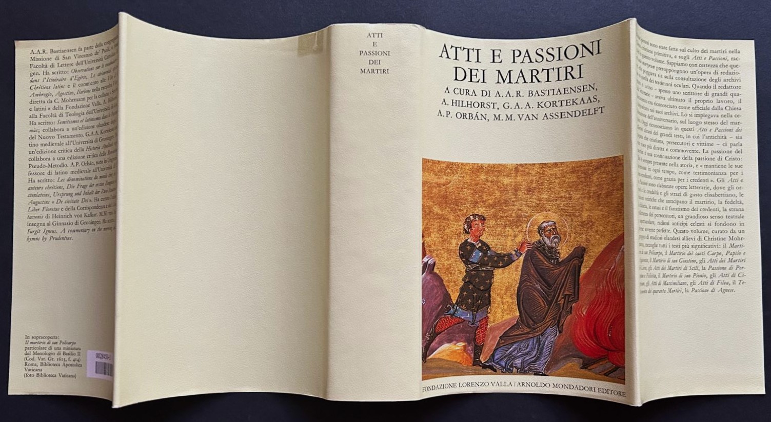  ATTI E PASSIONI DEI MARTIRI. - Copertina