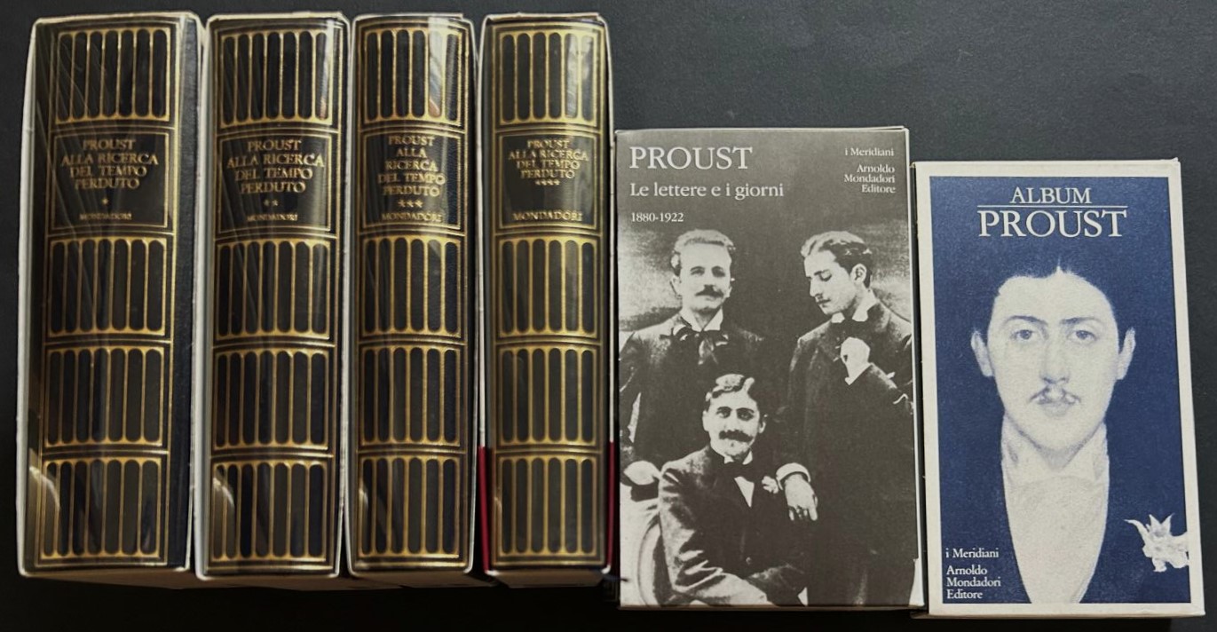 Proust Marcel OPERE COMPLETE. 6 VOLUMI MERIDIANI. - Copertina